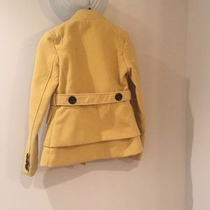 lola Jackets & Coats - BCBGeneration Lola button up yellow peacoat sz XS lola Jackets & Coats - BCBGeneration Lola button up yellow peacoat sz XS